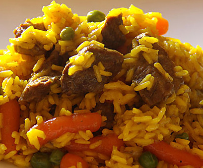 Arroz con carne